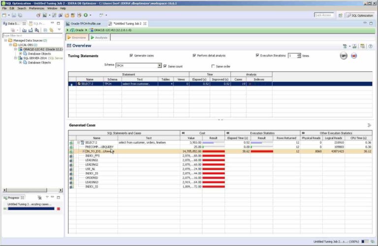 Herramienta de ajuste DB Optimizer x2