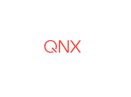 Logotipo de QNX, sistema operativo en tiempo real para sistemas embebidos
