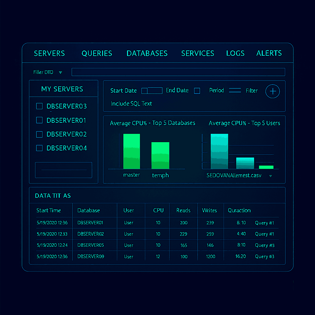 Top 5 métricas críticas en SQL Diagnostic Manager