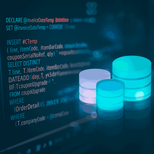 Imagen que representa bases de datos y código SQL para ilustrar el Monitor de Actividad de SQL Server.