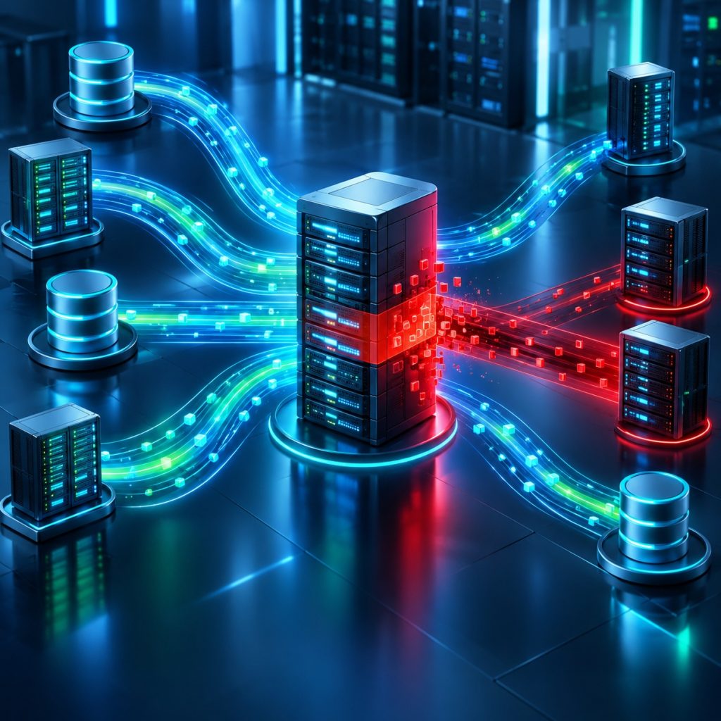 Flujos de datos afectados por un bloqueo en SQL Server antes de generar impacto en el rendimiento y la operación.