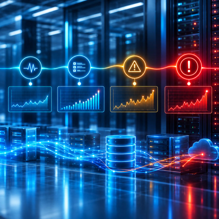 Evolución de señales tempranas, eventos y advertencias que terminan convirtiéndose en un problema visible en un entorno SQL Server.