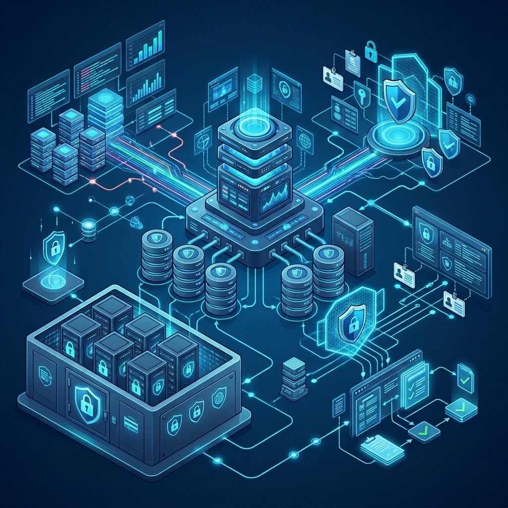 Plataforma de auditoría y cumplimiento para SQL Server con monitoreo de accesos, controles de seguridad y protección de datos de pago bajo PCI DSS.